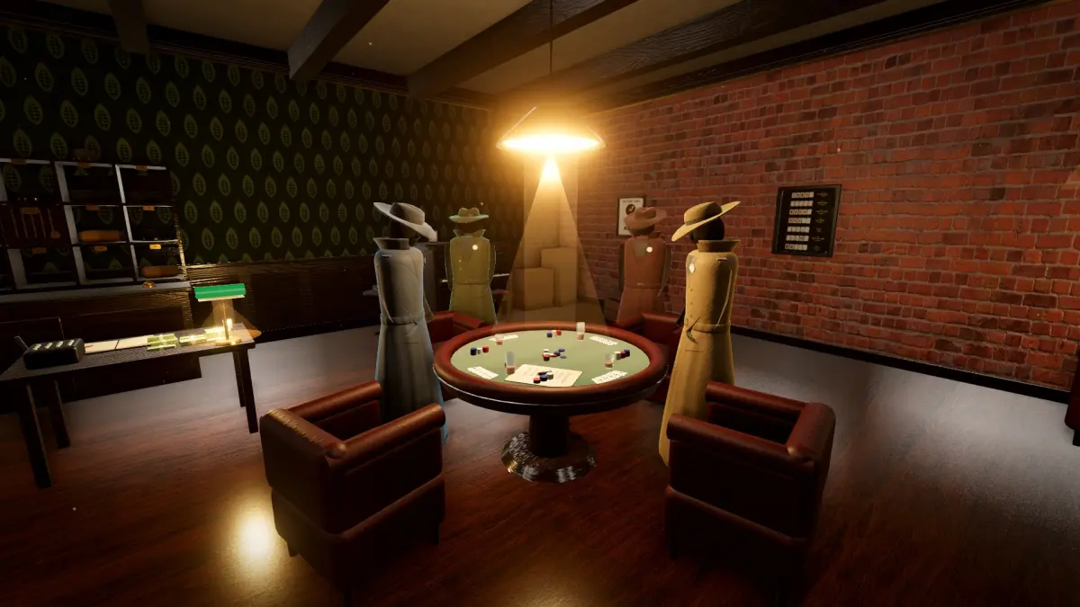 Last Call at the Blue Canary: a team of players as avatars, together in the game