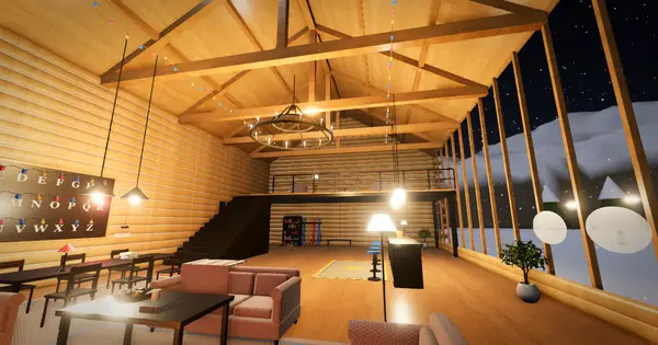 The Winter Chalet: inside