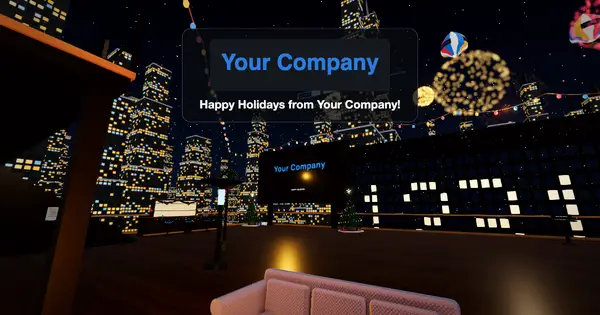 The Countdown rooftop in its holiday version