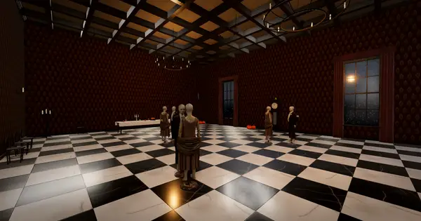 Séance at Hollowmere House: the ballroom's frozen party